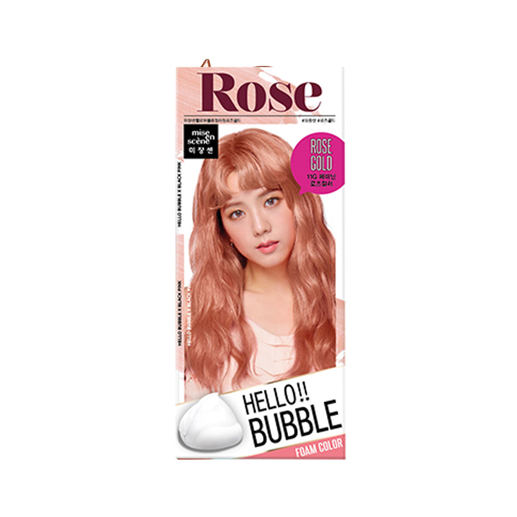 Mise en Scene Hello Bubble Foam Hair Color 11G Rose Gold